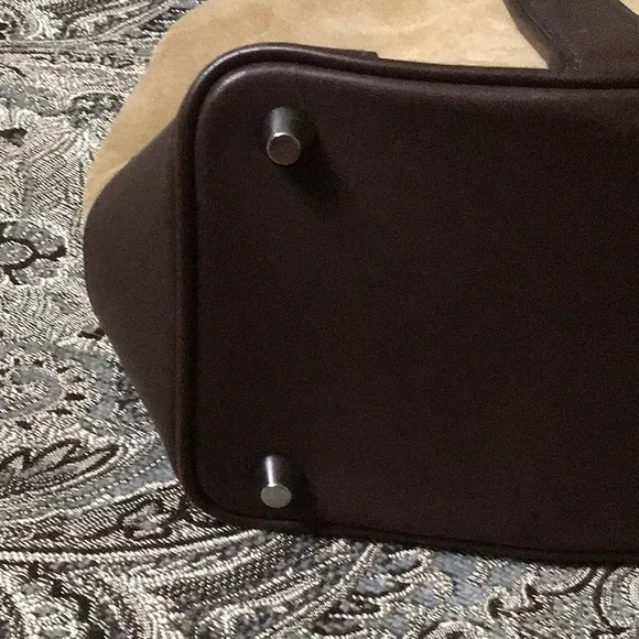 ✨Vintage Retired Coach Hampton✨ #7536 Suede with Leather Trim - Picture 4 of 16